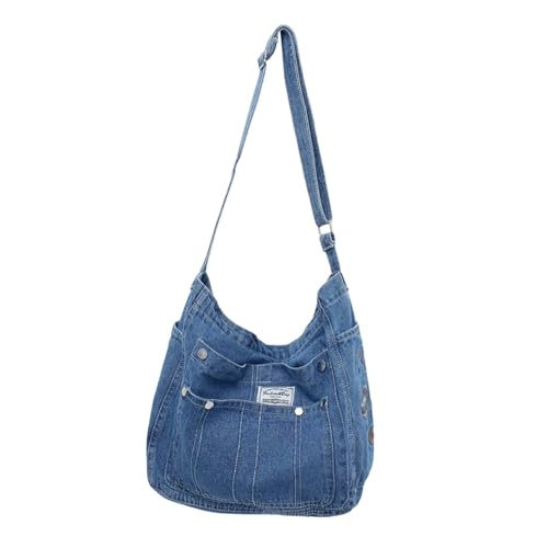 Image of CLUB BOLLYWOOD Women Shoulder Bag Fashion Stylish Zipper Tote Bag for Travel Summer Outdoor Light Blue|Clothing, Shoes & Accessories | Womens Handbags & Bags| Womens Handbags & Bags