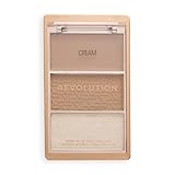 Revolution The Bronze Icon, Highly Pigmented Bronzer Makeup Palette, Infused with Hyaluronic Acid for Glowing, Hydrated Skin, Divine Fair, 10g