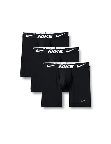 Nike Essential Cotton Stretch Boxershorts, Dri-FIT, 3 Stück, Schwarz, Größe XL, Schwarz, X-Large – Ansicht 1