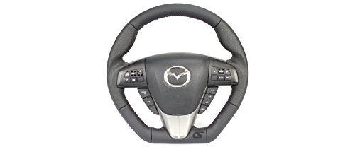 Corksport 2010-2013 Mazdaspeed 3, 2010-2013 Mazda 3 - Performance Leather Steering Wheel - Black (Axl-9-342-10) #TOP5