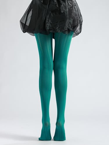 Image of Sahabowi Women Tights, Sheer High Waist Pantyhose, Vintage Control Top Stockings, Siwa7