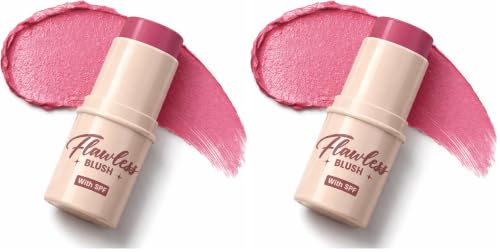 Image of Blue Heaven Flawless Blush Stick with SPF | Infused with Vit C & Hyaluronic Acid | Creamy Blush Stick for Cheeks, 6 Hr Long Lasting Tint Blush for Face Makeup, High Pigment Blusher | Berry Blush | 7.3gm