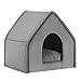 EUGAD Domek dla psów z jaskiniami dla kotów domek dla kotów i szczeniąt, chihuahua Yorkshire Terrier szary, M 45 x 40 x 45 cm 0017GD
