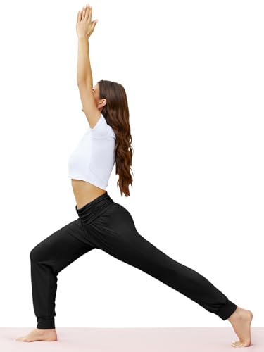 Gracyoga Women's Yoga Joggers Pants Casual Loose Workout Sweatpants Comfy Lounge Pants with Pockets4
