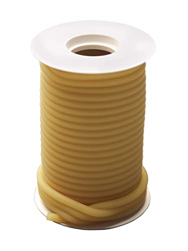 GF Health Latex Surgical Tubing, 3/8" ID x 5/8" OD, 25' Roll, Natural Rubber Tube