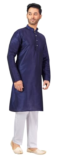 Image of Studio Shringaar Men's Cotton Relaxed Fit Straight Kurta