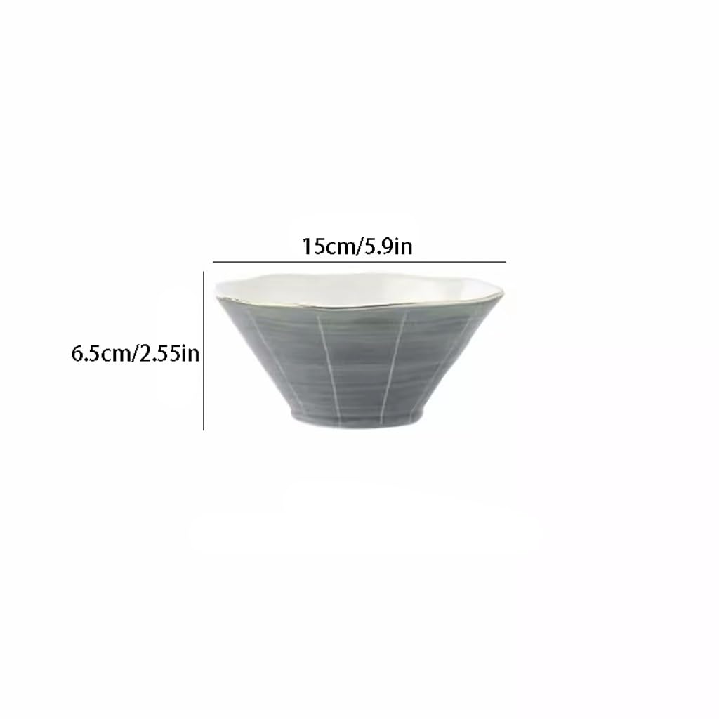 Cuenco Para Sopa Tazón de fideos de cerámica de estilo chino, cubo grande for el hogar, tazón de fideos con lazo, tazón de fideos, sopa, fideos, fideos, tazón de fideos Cuenco Para Sopa De Cerámica