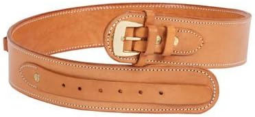 Western Justice Gun Belt, 42-46 Waist, .38-Cal Loops, 2.5 Wide, Natural Leather