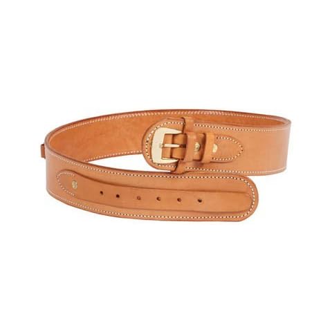 Western Justice Gun Belt, 48-52 Waist, .38-Cal Loops, 2.5 Wide, Natural Leather Cover