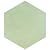 SomerTile FBT9HXVE Horizon Hex Verde 7-3/4" x 9" Ceramic Floor and Wall Tile, Green