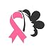 Autocollant en vinyle pour voiture, motif fille - Pour lutter contre le cancer - Pour voiture, ordinateur portable