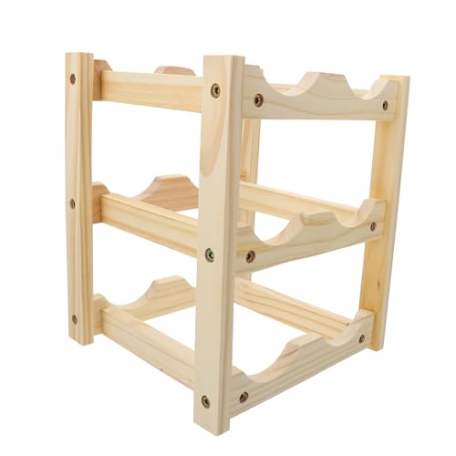 Soporte Simple de Madera para Botellas de Vino miniatura 1