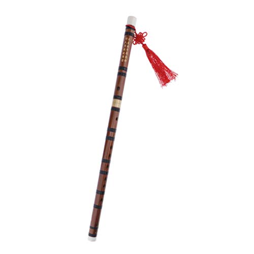Image of Professional Chinese Bitter Bamboo Flute Dizi Woodwind Instrument D Key