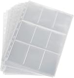 SAMMELKARTENGRÖSSE - 50 Blatt / 450 Pockets Sammelkarten, 9-Pocket pro Blatt 69 x 93mm. Perfekt kompatibel mit den meisten pokemon karten