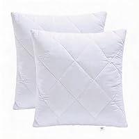 Makimoo Kopfkissen 2er Set, Kissen für Bett und Dekokissen, Polyester Innenkissen Füllkissen for Sofakissen Zierkissen (40 x 40 cm)