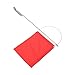 Ymiko Wind Direction Indicator Flag for Sailboats and Yachts Durable Red Marine Mast Banner with Stainless Steel Components (140x120mm / 5.51x4.72 in)