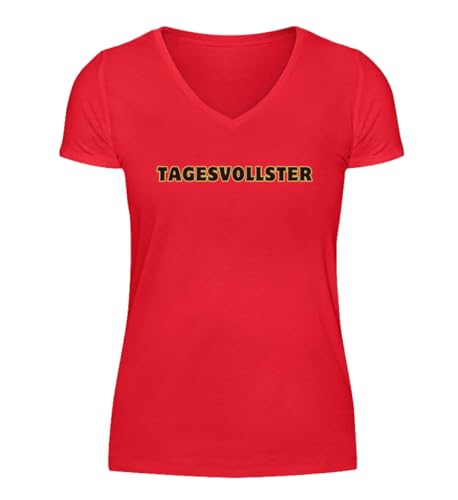 T-shirt à col en V pour femme en maille souple extensible et résistante modèle TAGESVOLLSTER