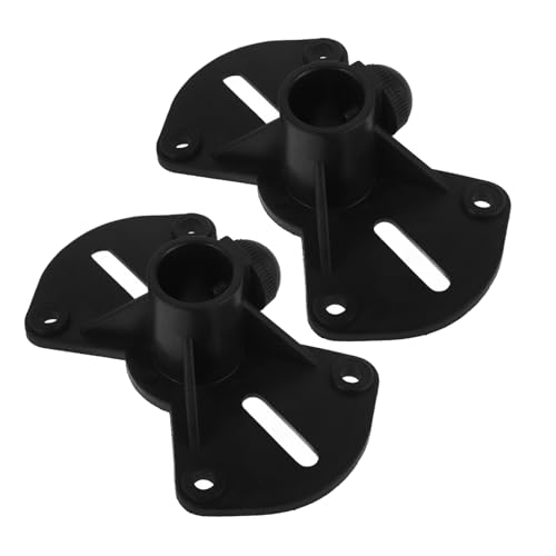 FUTUREORYY Schwarze Kunststoff Studiolautsprecher-Ständer (2 Stück)