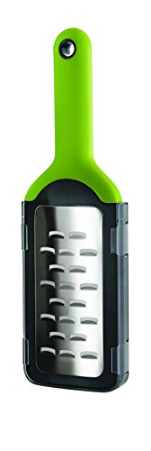 Simposh Shaver Grater | Handheld Grater for Shavings & Curls of Truffle Garlic Soft Cheese Chocolate Fruit Vegetable | Sharp Stainless Steel Blade | Soft Ergonomic Handle | Safety Cover Food Container