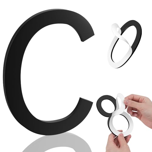 Image of 8 Inch House Numbers, Self-adhesive for Outside Mailbox House Number (C)