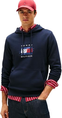 Sweat à capuche homme Tommy Hilfiger en coton pour le week-end