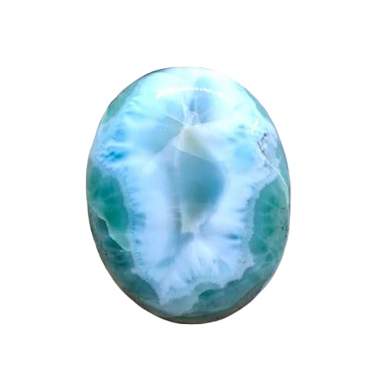 Larimar naturel calibré cabochon sans défaut 29x23mm pour réussir vos sertissages