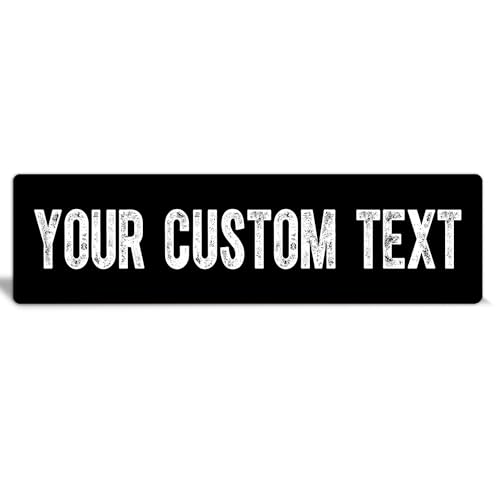 Black & White Custom Metal Sign