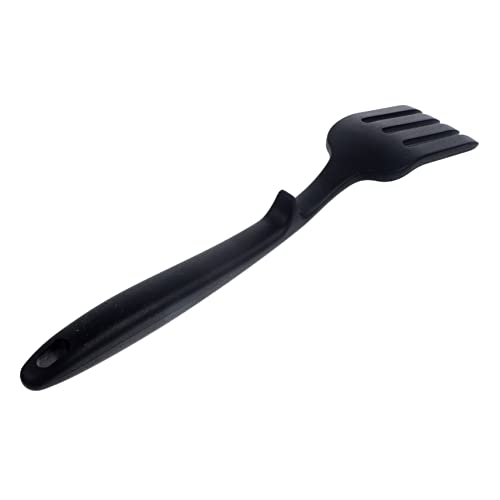 OUNONA Silicone Cooking Fork Flexible Kitchen Utensil for Pasta Noodles Salad and Food Preparation Heat-Resistant Non-Stick Design
