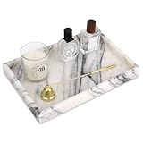 Kosmetiktabletts Marmor Tablett Badezimmertablett Luxuriöse Marmortablett Flieder 30 x 20 x 3 cm Schlüsselschale Küche Tabletts Dekotablett für Arbeitsplatte Bad Kerzen Handtuch