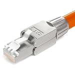 HB-DIGITAL – HB-DIGITAL 1x CAT 7 RJ45 Stecker Netzwerkstecker für starre 