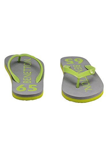 Image of United Colors of Benetton Men Black /Green Slippers-9.5 UK (44 EU) (0IP8FLPSTY3MI-A19-9.5)