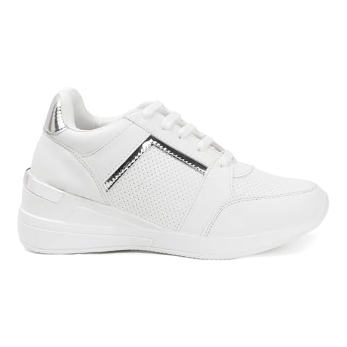 Image of Vendoz Women Casual High Heel Sneakers I Cushioned Insole I All Day Comfortable I Lightweight and Stylish Shoes for Girls
