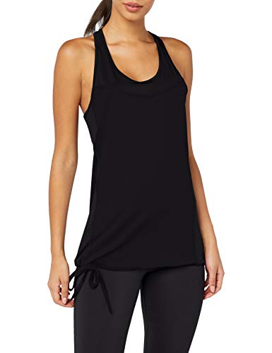 Intimuse Damen Sport Tank-Top mit modernem Ringerrücken, Schwarz (Schwarz 001), 36 (Herstellergröße: S)