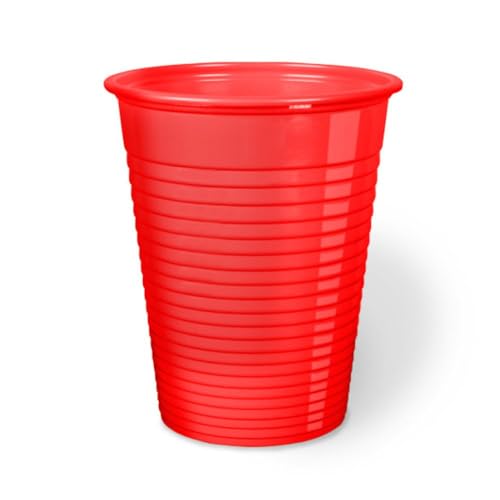 Generico 50 Bicchieri Plastica Usa e Getta Colorati (200 ml) Bicchieri Monouso per Acqua e Bibite Varie, Made in Italy Idonei al Contatto Alimentare, Ideali per Feste ed Eventi
