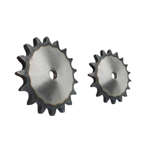 Bevel Gear Pinion Hardware Mechanical 1pcs 16A Flat Chain Sprocket 10-18 Teeth Pitch 25.4mm A3 Steel Roller Industrial Drive Chain Sprocket Flat Sprocket(10 Teeth)