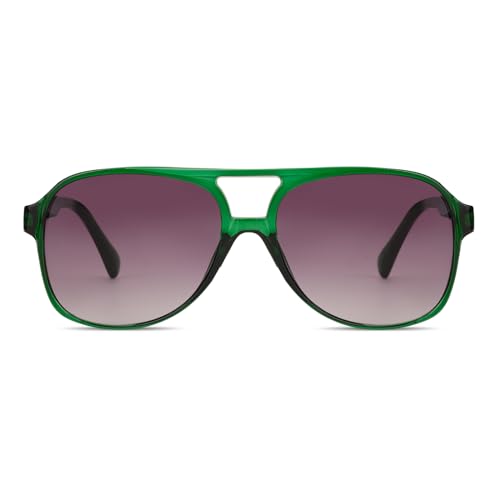Image of Freckles Mark Vintage Retro 70s Sunglasses for Women Men Classic Large Square Aviator Trendy Glasses