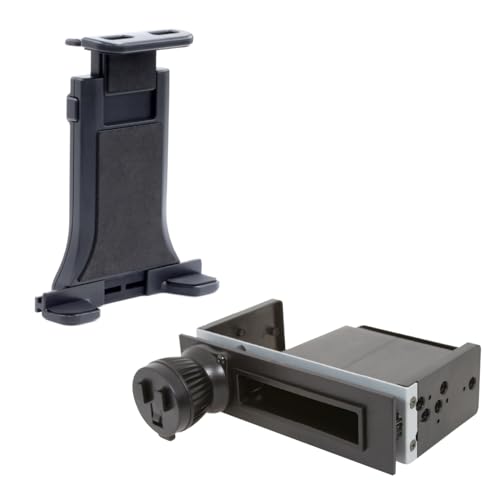 1DINスペースに固定するスタンド+各種ホルダーセット (BSA122 タブレットホルダー1DINスペーススタンドセット)