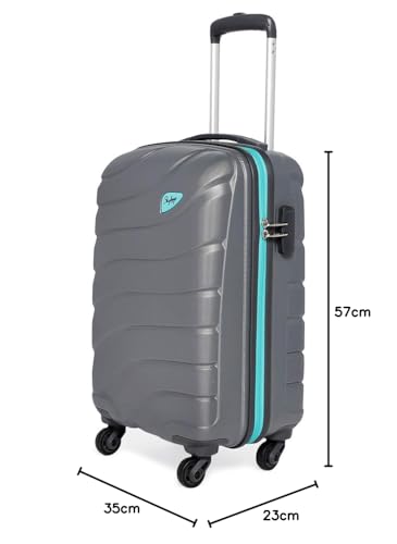Image of Skybags Polycarbonate 57 cms Grey Hardsided Cabin Luggage (Hi-Vol)