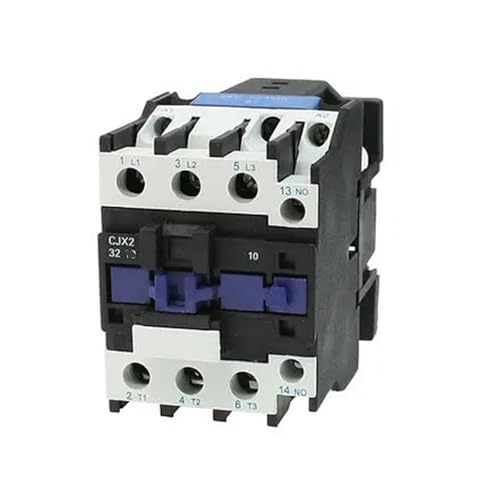 Contacteur CJX2-32 380V bobine 24V CA tripolaire 50A rail DIN 1NO 1NC