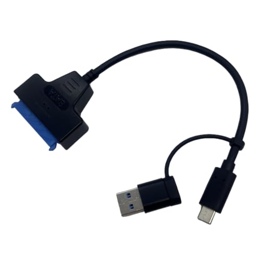 Cable SATA a USB 3.0 Type-C cable de lectura externo HDD SSD de 2.5 pulgadas para portátil 3