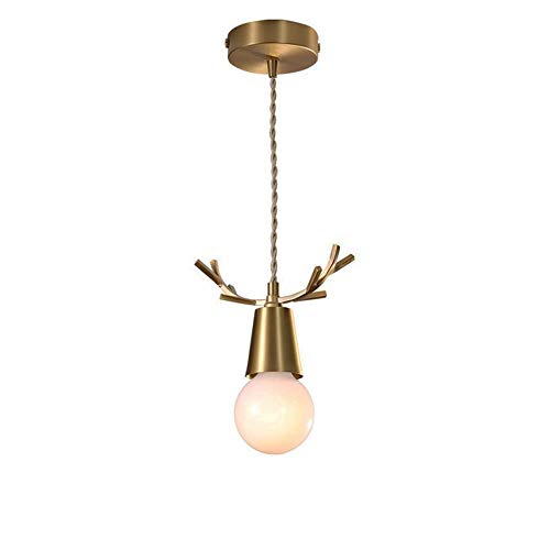 Lustre suspension cuivre luminaire suspendu nordique pour salon et chambre