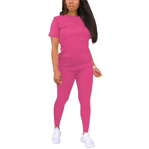 Image of TOPONSKY Womens 2 Piece Sports Outfit Tracksuit Shirt Shorts Jogger Bodycon Sets