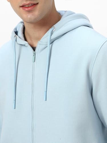 Image of Neostreak Men's Cotton Hooded Neck Zippered Sweatshirt