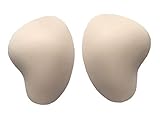 BIMEI 2PS Self-adhesive Sponge Thigh Pads Hip Pads Sponge Thigh Pads Hip Lifting Pads Crossdressing (S, Beige Mini)