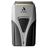 Andis TS-2 17255 Pro Foil Lithium Titanium Foil Shaver, Cord/Cordless, Smooth Shaving Cordless Shaver with Charger, Black