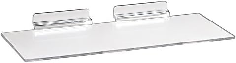 Econoco Commercial Injection Molded Styrene Shoe Shelf, Clear (Pack of 100) (JM410/ST)