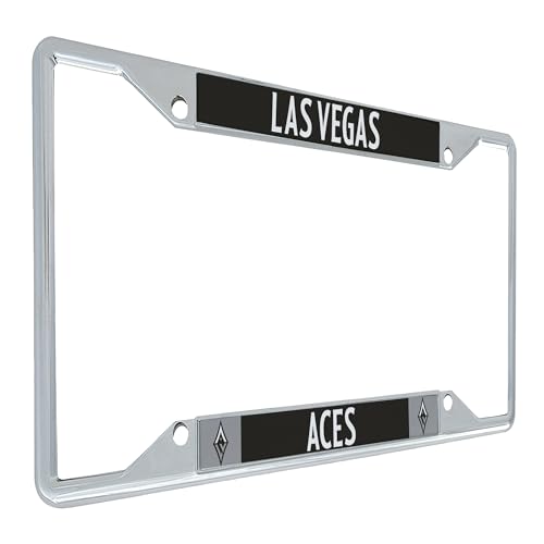 Desert Cactus Las Vegas Aces Car Accessories WNBA Basketball Team Metal License Plate Frame and Tag Holder for Front or Rear of Car (Team Name Frame Version B)