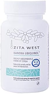 Zita West Kaneka Ubiquinol - Highly Absorbable Coenzyme Q10 Supplement for Men and Women Trying to Naturally Conceive or Going Through IVF, 60 Vegetarian Gel Capsules