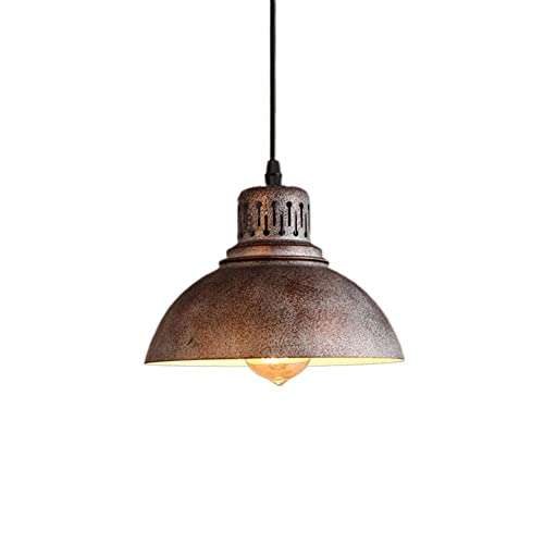 Lámpara colgante industrial vintage en hierro blanqueado de alta resistencia 2