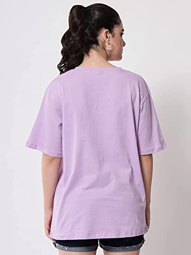 Image of FUNDAY FASHION Women Cotton Half Sleeve Printed Oversized Relaxed Fit T-Shirts /Girls (Pack Of 2)